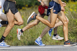 Joe Dragon finished fifth among collegiate runners in the men's 5K race.