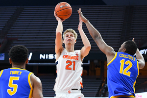 Marek Dolezaj in the Carrier Dome during SU's first matchup against Pittsburgh on Jan. 6.