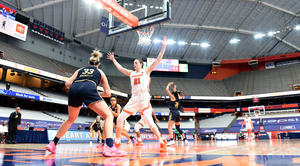 Emily Engstler had six steals against South Dakota State, one of her goals before the game.