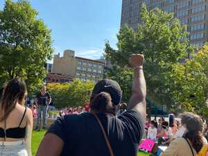 Syracuse University students and professors were among the speakers at a reproductive rights march hosted by Planned Parenthood and Women's March Syracuse on Saturday. 