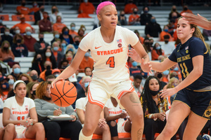 Alaysia Styles became one of Syracuse's go-to offensive targets on Sunday. 