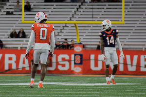 Syracuse returns an experienced secondary with all-ACC players like Duce Chestnut (above).