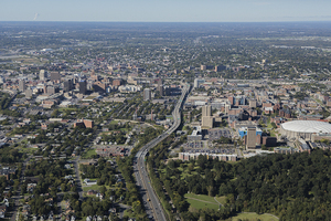 SUNY ESF researchers found that low-income communities in downtown Syracuse are more affected on hot days because of the 