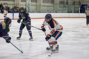 Syracuse allowed multiple goals in every period during the CHA semis loss to Mercyhurst.