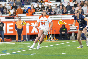 Emma Tyrrell asserted her dominance early in Syracuse's NCAA tournament win over Johns Hopkins