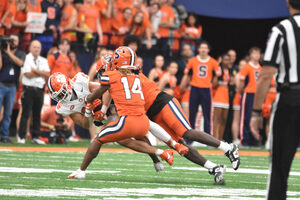 The Orange gave up two fumbles in the first 10 minutes of play against Clemson, matching their total from the first four games of the season.