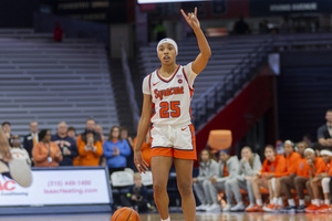 Alaina Rice and Dyaisha Fair (not pictured) combined for 55 of Syracuse's 81 points in its win over Iowa State at the South Point Shootout in Las Vegas. 