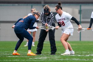 No. 5 Syracuse used a suffocating zone defense to shut Virginia Tech out in the first quarter.