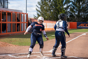 Syracuse infielder Madelyn Lopez (pictured) and Lindsey Hendrix earned ACC Player of the Week honors after SU's weekend series against Florida State. 