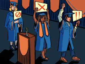 Graduating students shouldn’t end advocacy, our writer states. Recent encampment events prompted some change, but students remain the nation’s moral compass.
