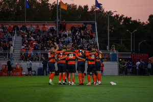 Syracuse men’s soccer has announced its 2024 schedule. The Orange open the season on the road versus Colgate on Aug. 22 and will play 10 games at SU Soccer Stadium.