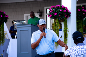 SU head basketball coach Adrian Autry attended the second annual golf tournament run by 100 Black Men of Syracuse. 