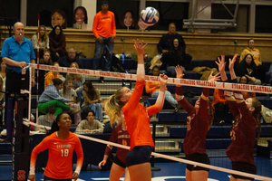 Syracuse fell in four sets to Boston College Sunday, dropping its second game in a row to the Eagles. It's SU’s 22nd straight road ACC loss.