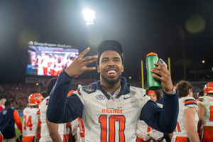 Fadil Diggs announced on social media that he’s declaring for the 2025 NFL Draft. Diggs led Syracuse with 7.5 sacks in 2024.