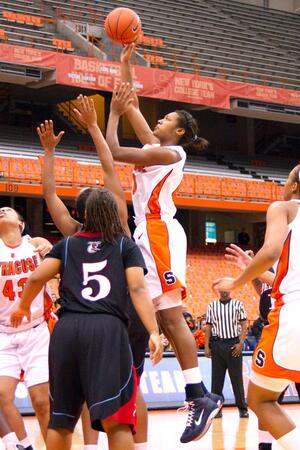 Kayla Alexander is averaging 16 points per game in Syracuse's wins, compared with only seven in SU losses.