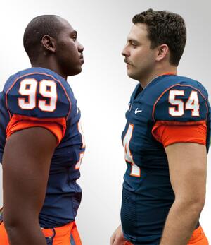 Chandler Jones and Mikhail Marinovich