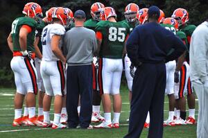 Syracuse offense in practice