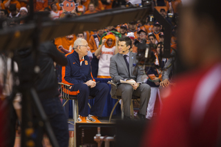 Jim Boeheim speaks with Davis during a special segment.