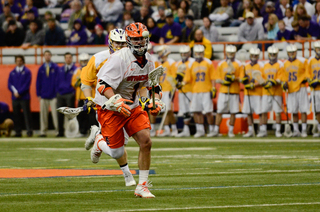 Daddio goes after a ball. He finished 24-36 on faceoffs. 