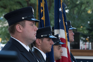 A combination of more than 100 police officers, firefighters, city officials and residents came to the city for Syracuse’s annual 17 Minutes of Silence Ceremony.