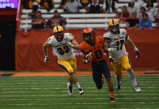 Sean Riley, a 5-foot-8, 155-pound sophomore, had a day of big plays against Central Michigan. He took the opening kickoff 34 yards, another one 64 yards and caught a 44-yard toss from Eric Dungey. He also had a 41-yard rush.